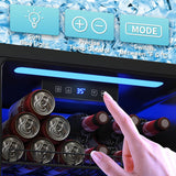Beverage Fridge, 130 Can Mini Fridge With Glass Door, Beverage Cooler Refrigerat