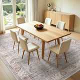 10x14 Area Rugs for Living Room: Machine Washable Non Slip Vintage Carpet - Low Pile Lightweight Pri