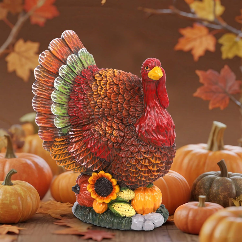 Thanksgiving Turkey Decorations Indoor Resin Figurines Table Decor