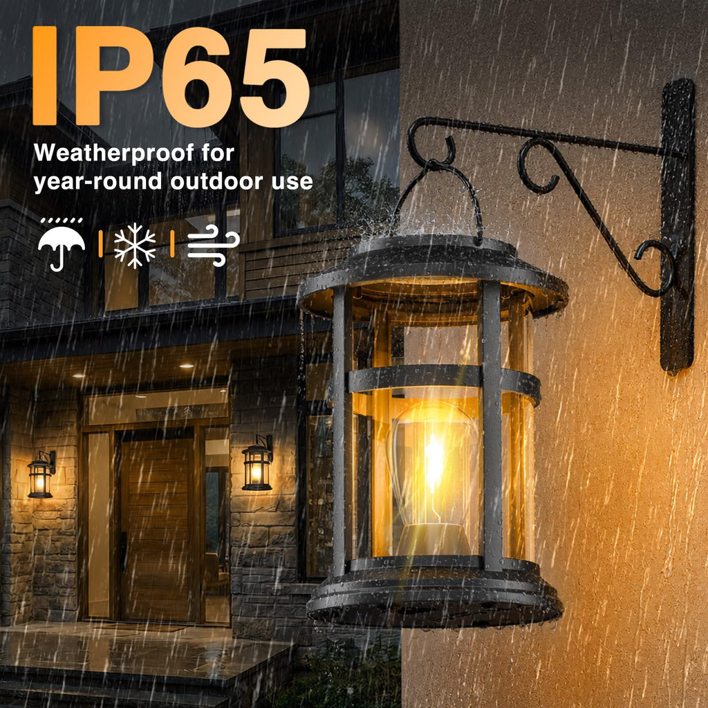 Solar Lanterns Outdoor Waterproof, Hanging Solar Lantern, 4 Pack