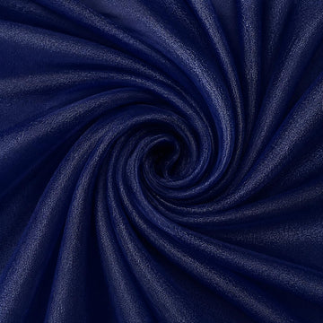Sheer Organza Fabric, Navy Blue, 2 Yard, 44" Wide
