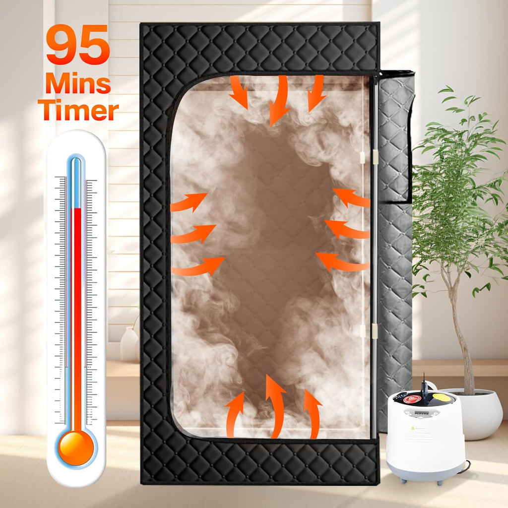 Sauna Box,Portable Steam Sauna Tent for Home,Personal Sauna Room with Remove Control,at Home Sauna Full Body,1200W 3L