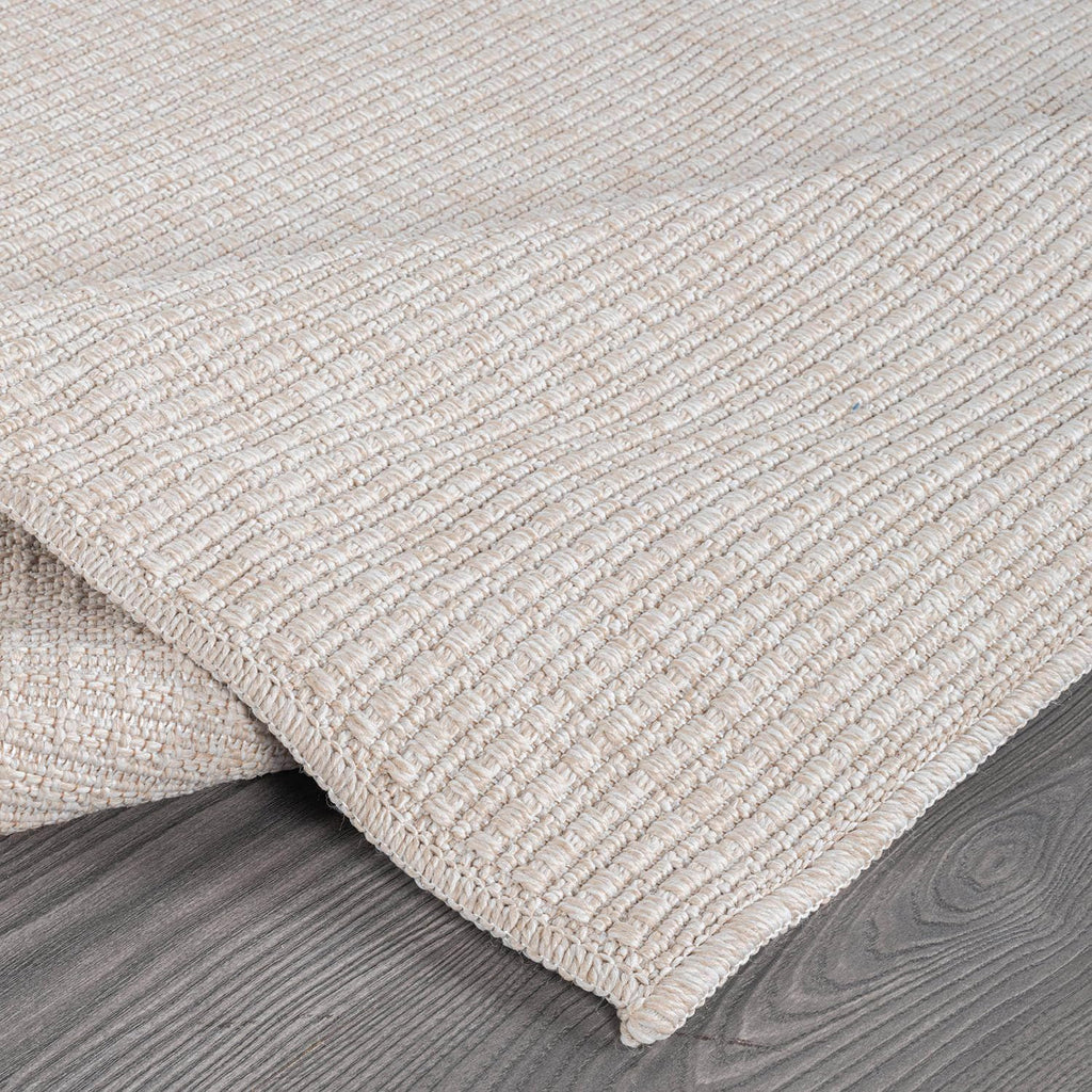 Easy Jute Off White Rug 5x7 Solid Washable Durable Outdoor Indoor Area Rugs for Living Dining Room P