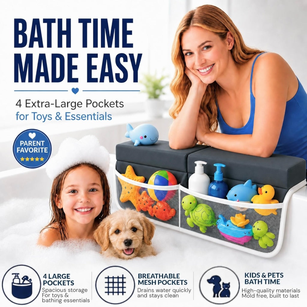 Comfortable Baby Bath Kneeler and Elbow Rest Pad Set, Non-Slip Bathtub Kneeling Pad for Bathing Baby, Bath Tub