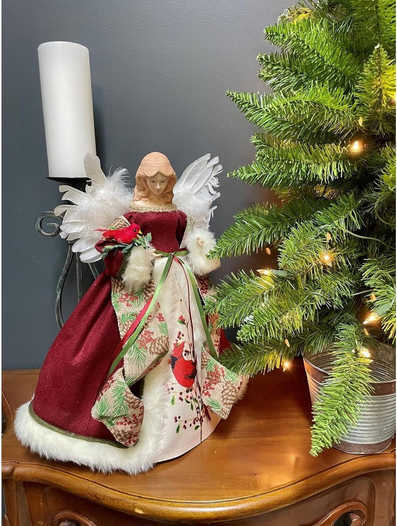 16" Cardinal Angel Tree Topper