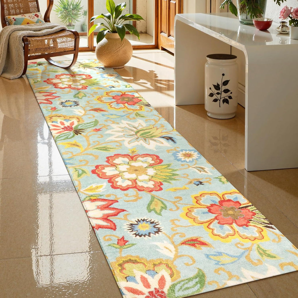 Floral Extra Long Runner Rugs