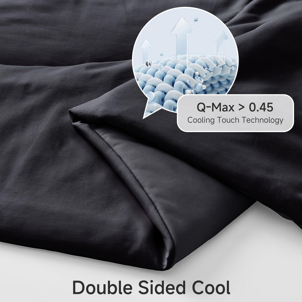 Cooling Comforter for Hot Sleepers Queen, Black 90"x90"