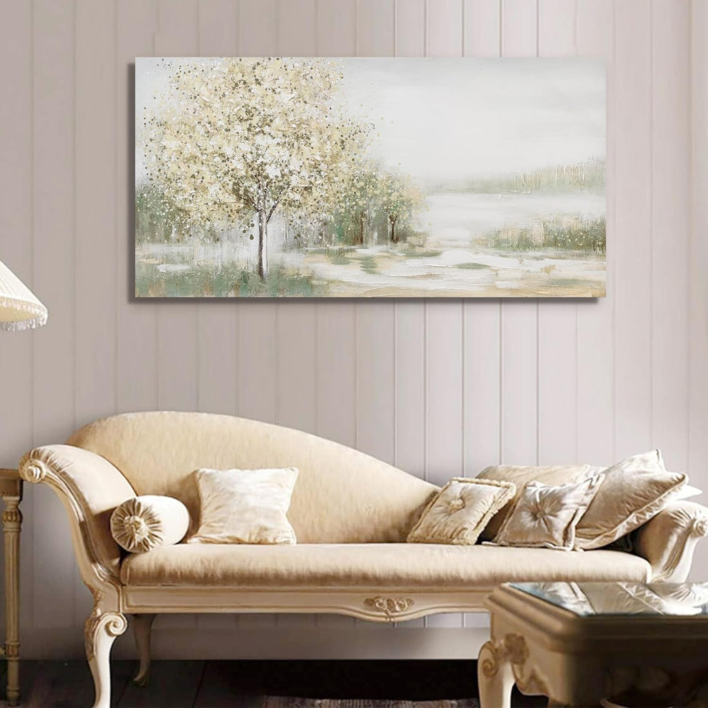 Green Wall Art Canvas Wall Art Decor Spring Scene Nature Landscape Wall Painting Decorations Artwork Wall Art Prints