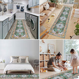 2' x 10' Boho Hallway Runner Rug, Non Slip Washable Vintage Farmhouse Accent Area Rug Carpet for Kit