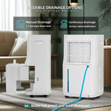 5000 Sq.Ft Dehumidifier for Basement with Drain Hose, 80 Pint Dehumidifiers for Home with Large 6.5L Water Tank
