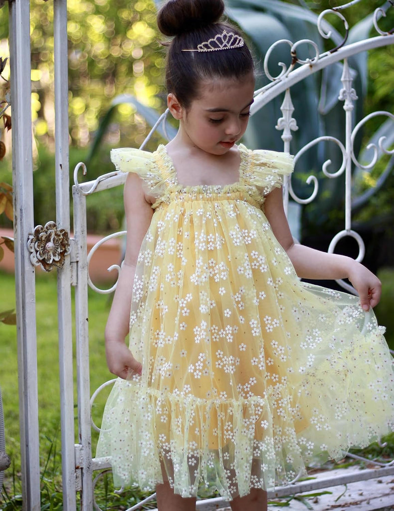 Toddler Tulle Dress for Girls Layered Tutu Ruffle Dresses