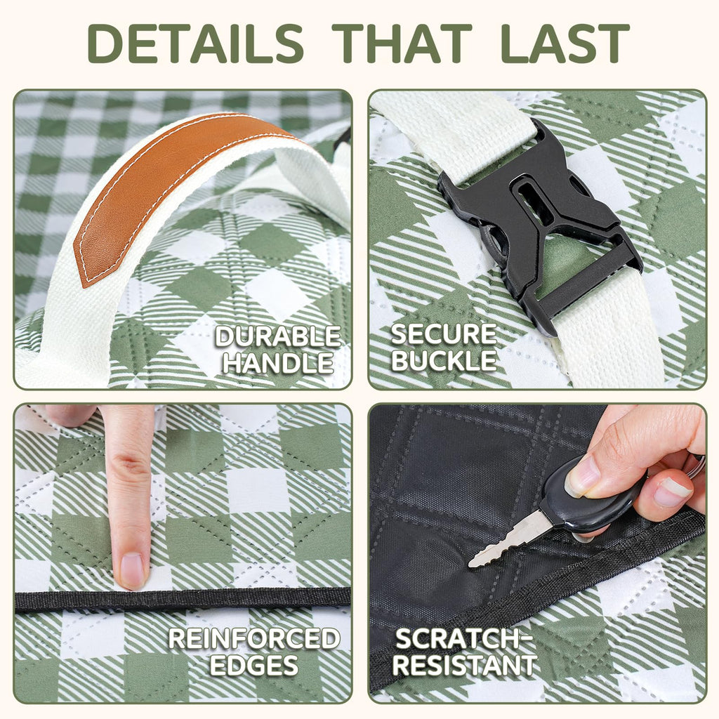 Waterproof Picnic Blanket Beach Outdoor Camping Mat Rug Extra Large Foldable Cute Big Travel Essential Accessories