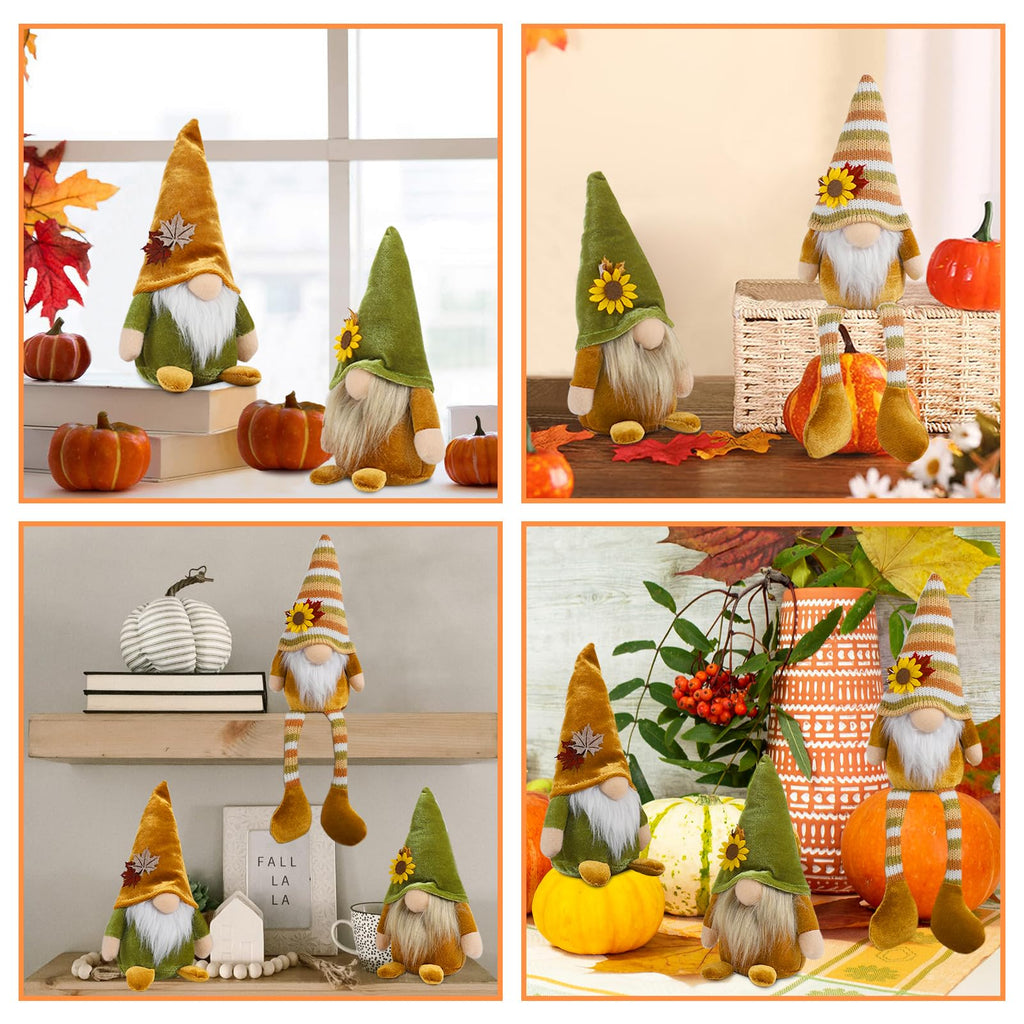 3PCS Plush for Thanksgiving Decorations, Tiered Tray Decor