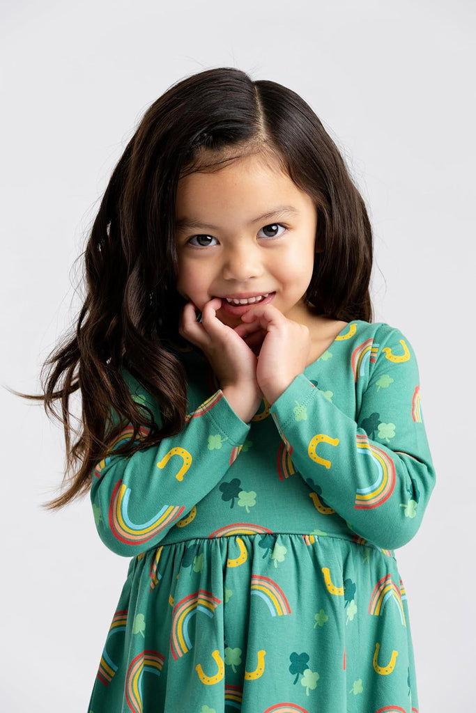 Girls Organic Long Sleeve Let's Dance Dress