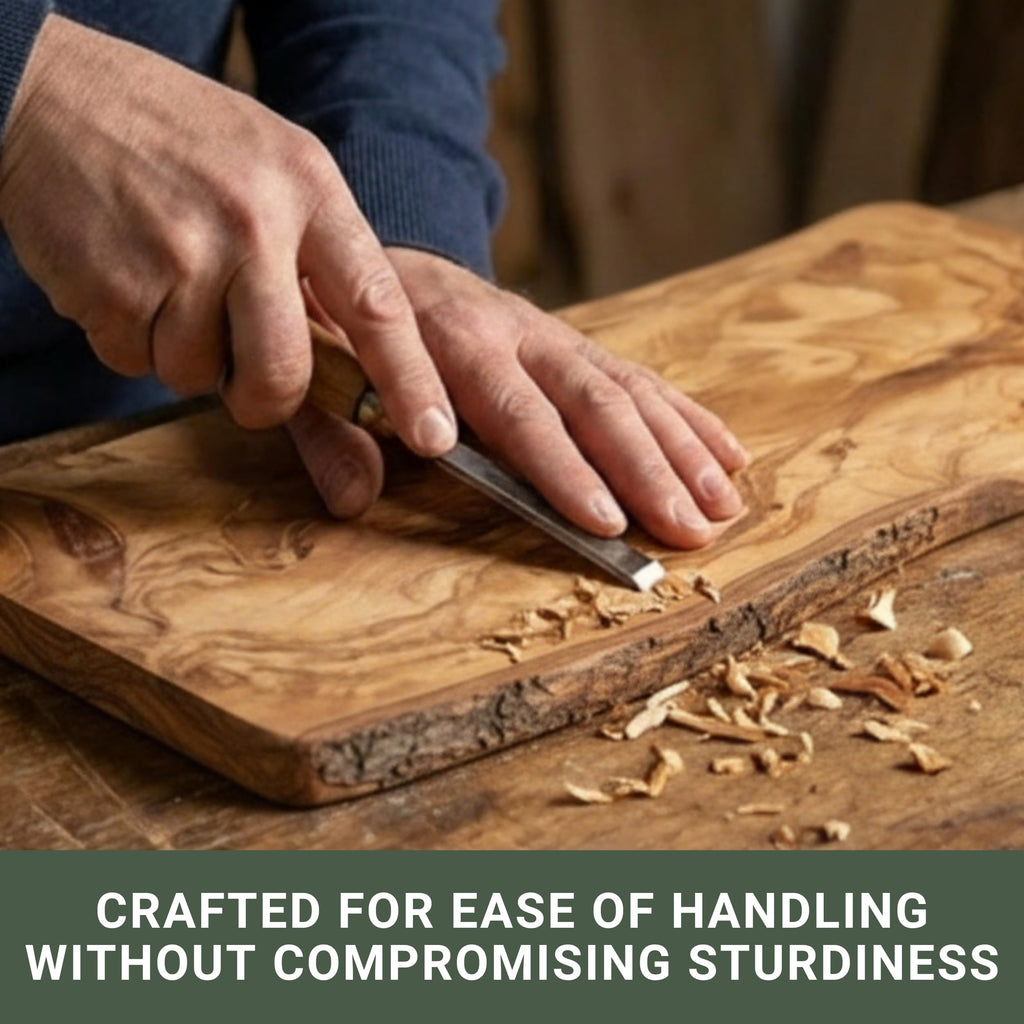 Live Edge Olive Wood Cutting Board 16"L X 7"W X 0.75"TH Rustic Large Wooden Charcuterie Board - Handmade Bread &