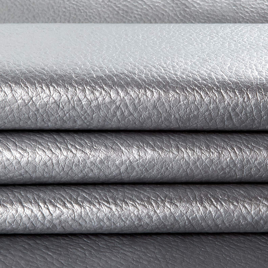 Frisco Vinyl Metallic Silver, Fabric by the Yard