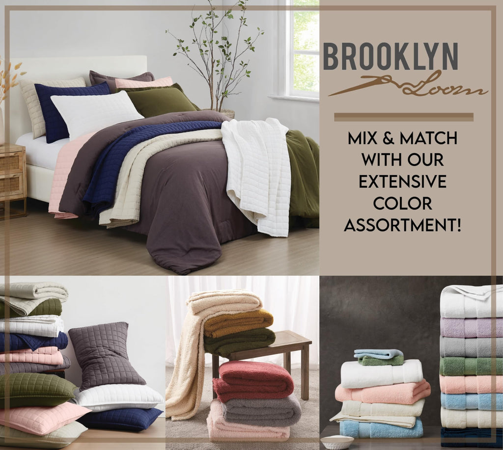 Solid Cotton Percale Chalk 3 Piece Quilt Set