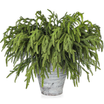 30 Pcs Pine Branches - 18 Inch Artificial Green Pine Stem