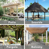 Outdoor Patio Curtains Detachable Tab Top Windproof Weatherp - Image 7