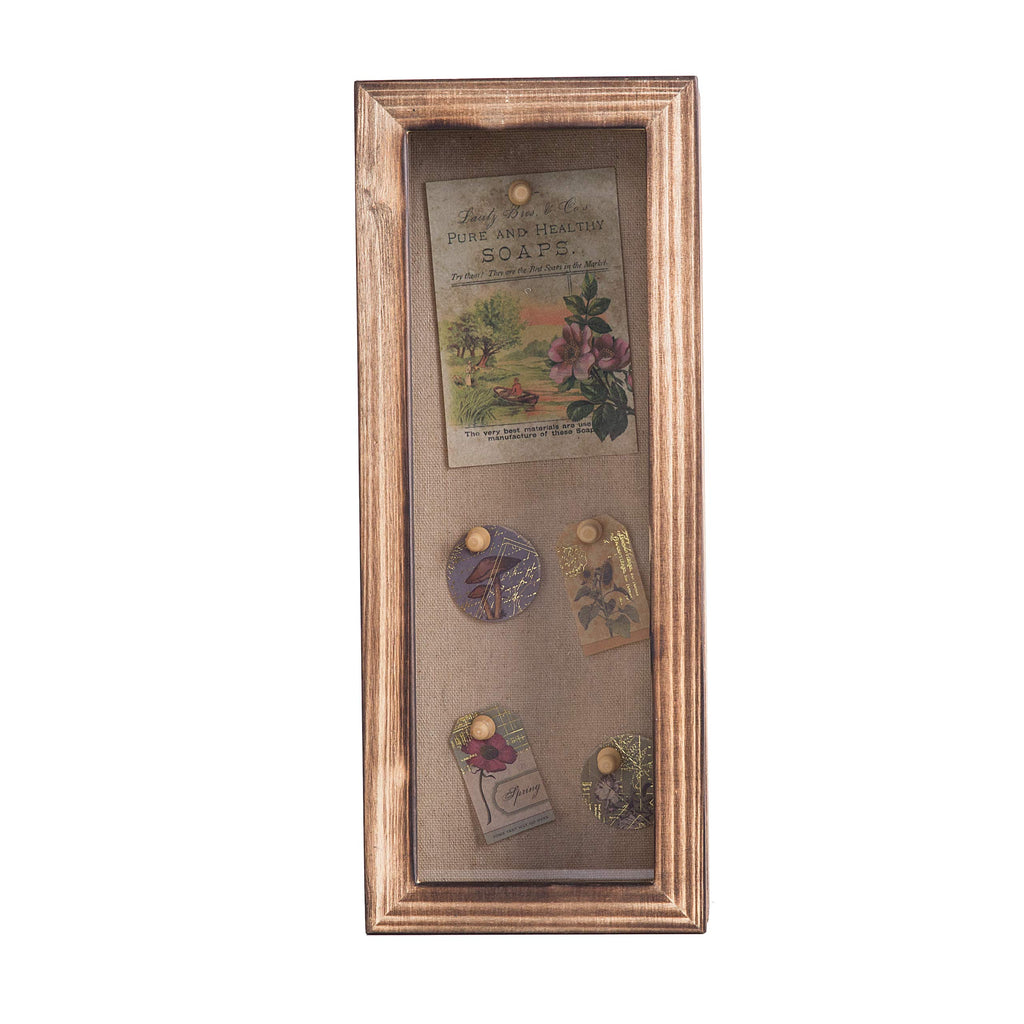 Shadow Box Frame 5x12.5 Flower Shadow Box Pin Display Case Cabinet Picture Frame with Linen Back Memorabilia Awards