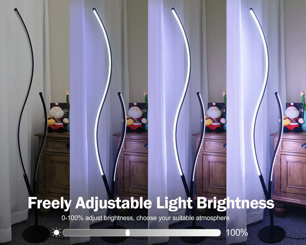 Floor Lamps Modern Smart Corner Lamp with APP and Remote 1500 Lumen LED Lights with Music Sync, 16 Million DIY