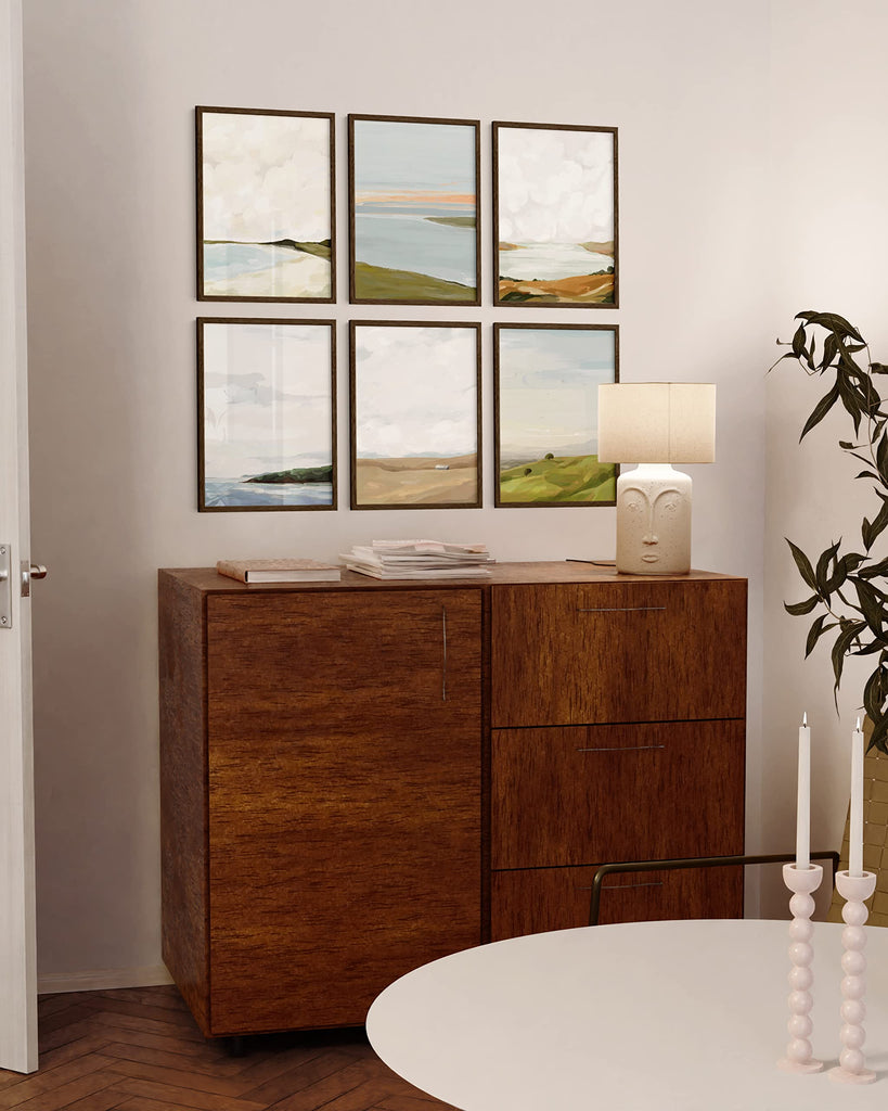 12x16 Picture Frame - Set of 6 12 x 16 Picture Frame Sets For Wall Collage, Frame 12x16 Wood Picture Frames Wall