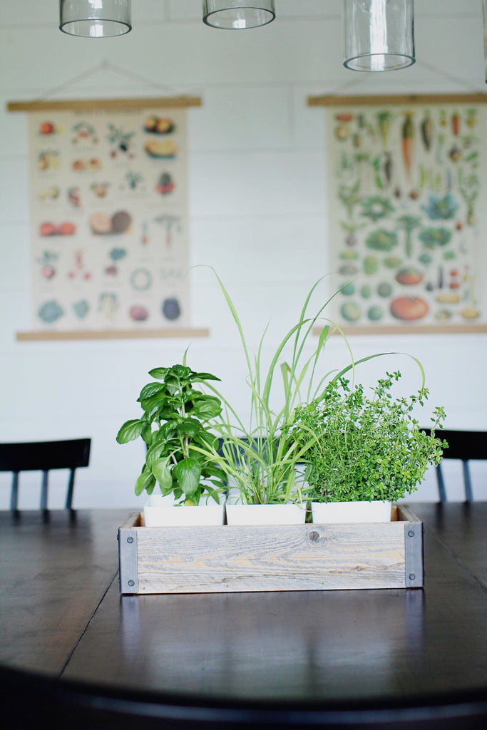 Reclaimed Wood Planter Box with Metal Brackets (Medium - 24")