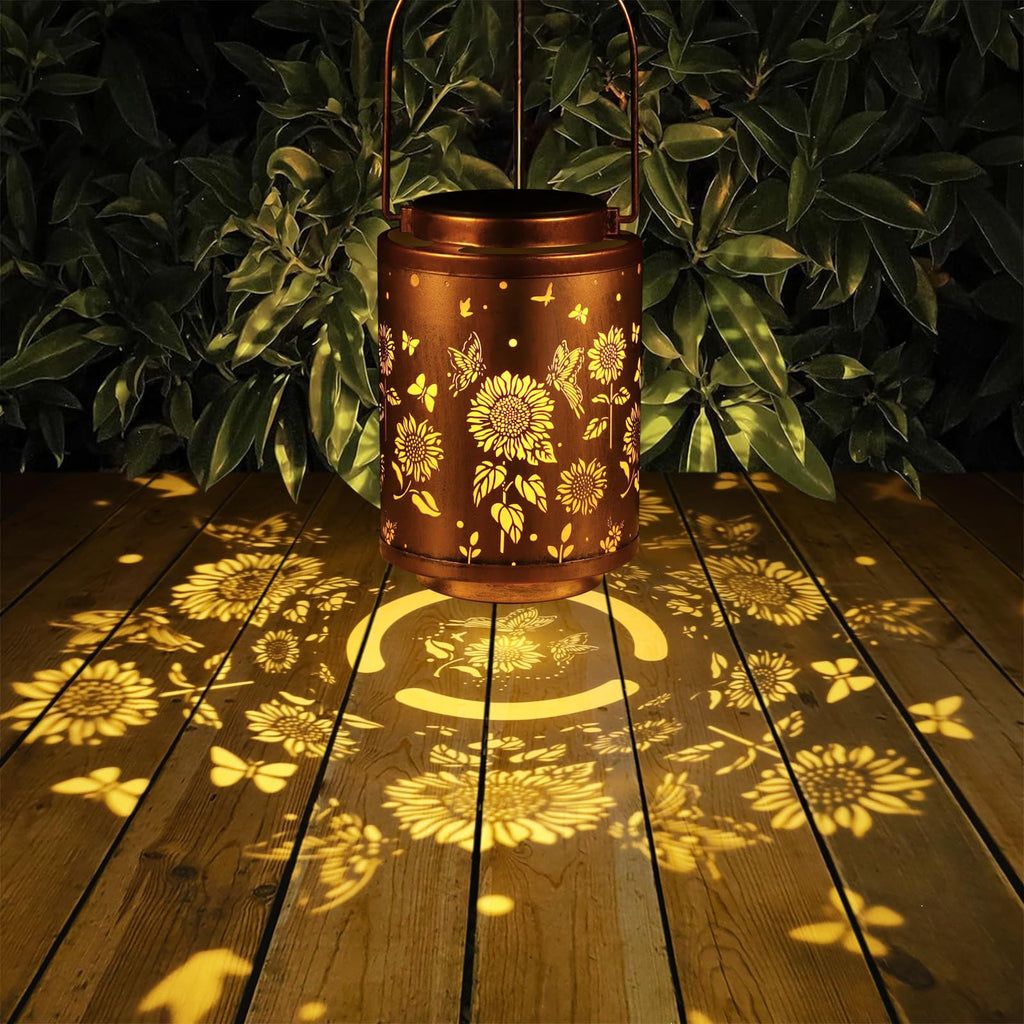 Outdoor Lantern Garden Decor LED Light Hanging Waterproof