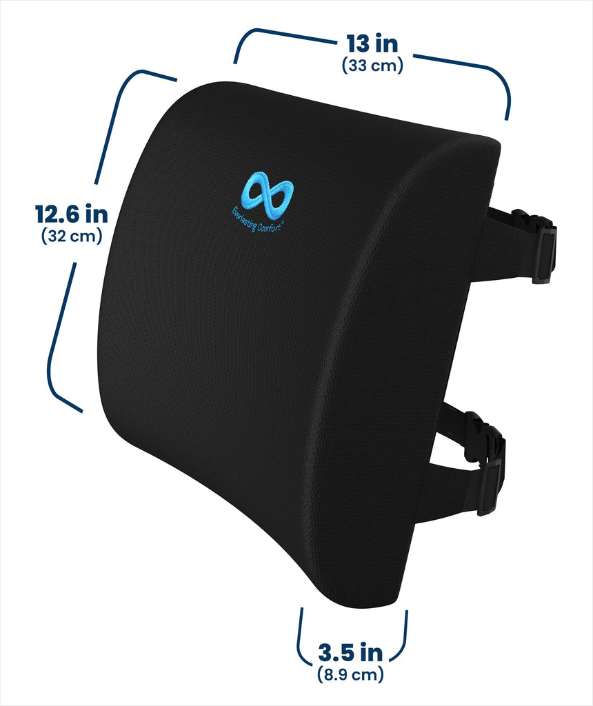 The Original Lumbar Support Pillow Chair - Improves Posture, Promotes Back Pain Relief - Superior Back Support for