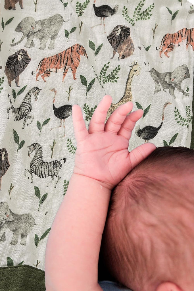 Jump Muslin Quilt Toddler Blanket - Silky Soft and Breathable Baby Quilt - Oversized 47" x 47" - 2 Layers Muslin Baby