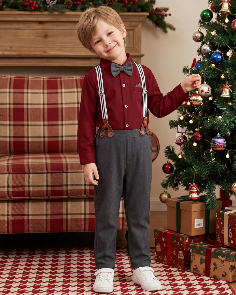 Toddler Boy Dress Clothes Suit Boys Wedding Formal Outfits