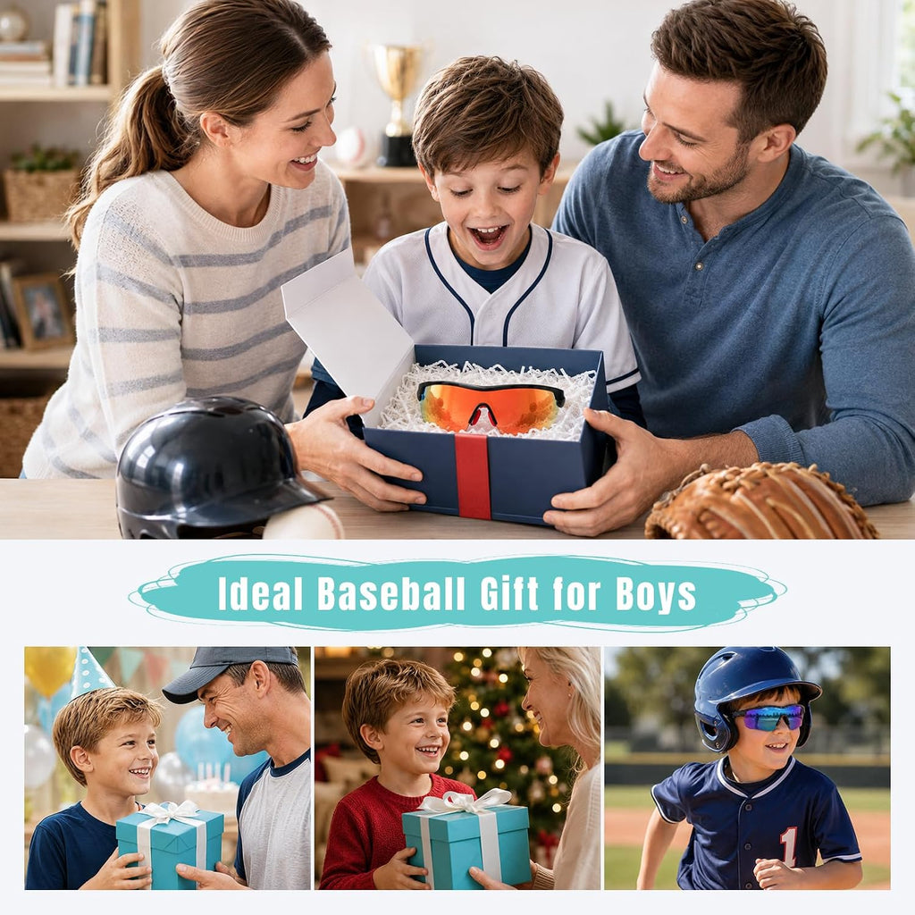 Kids Sunglasses Polarized Youth Baseball Softball Cycling Sports Sun Glasses Boys Girls