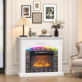 43'' Fireplace TV Stand for up to 55 inch TVs, Electric Fireplace with Mantel