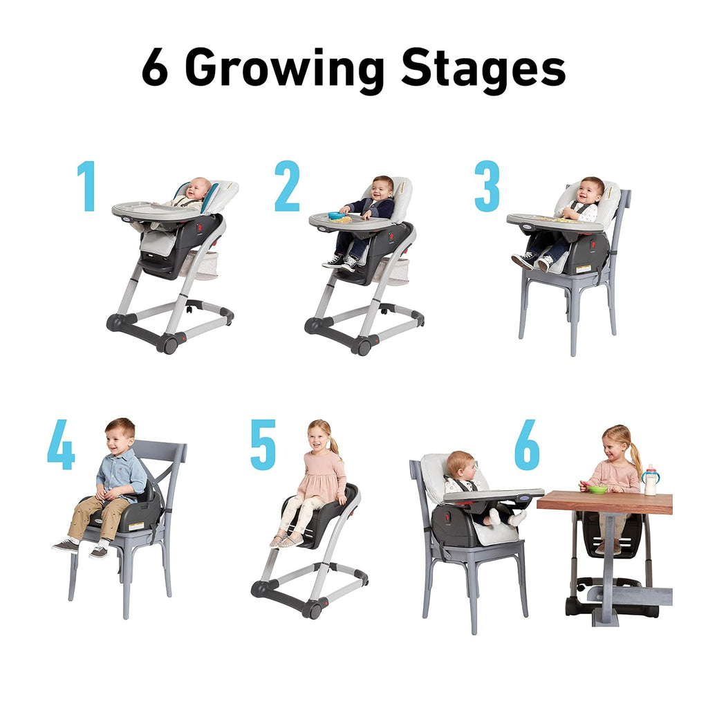 Blossom 6 in 1 Convertible High Chair, Redmond
