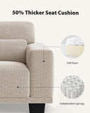 Pipishell 3 Seater Sofa Couch with Deep Seats and Wide Armrests, 89" Couches for Living Room