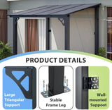 8’x 5’ Premium Gazebo with Aluminum Top Frame & Polycarbonat - Image 3