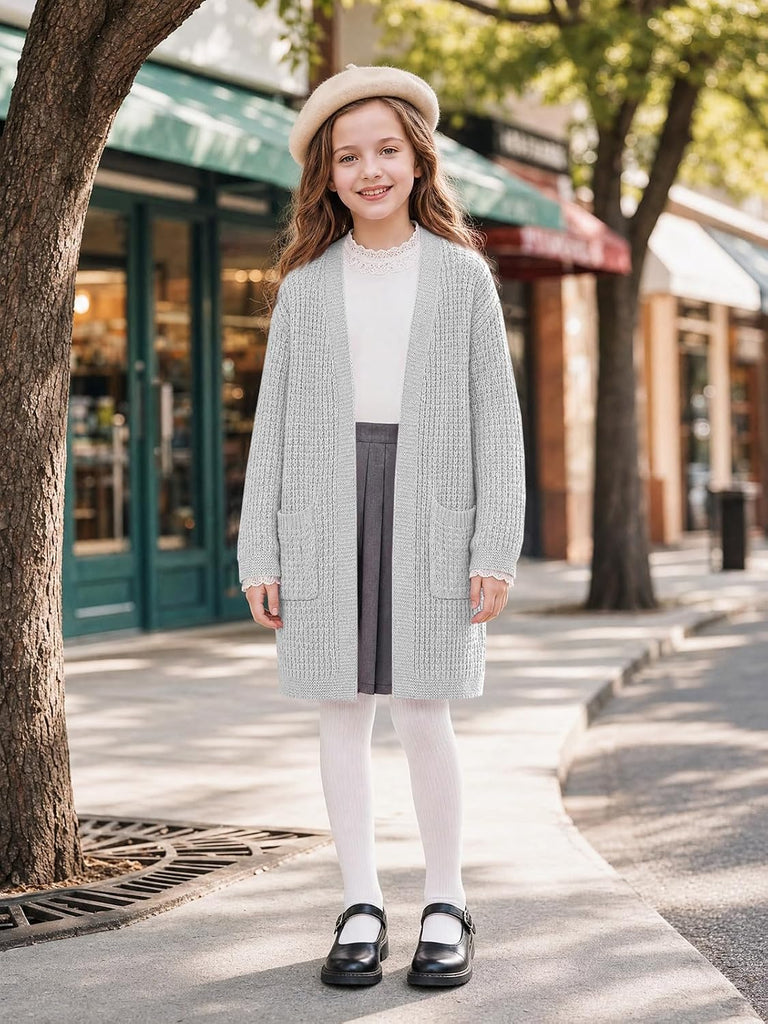 Sweater Kids Open Front Sweaters Outerwear