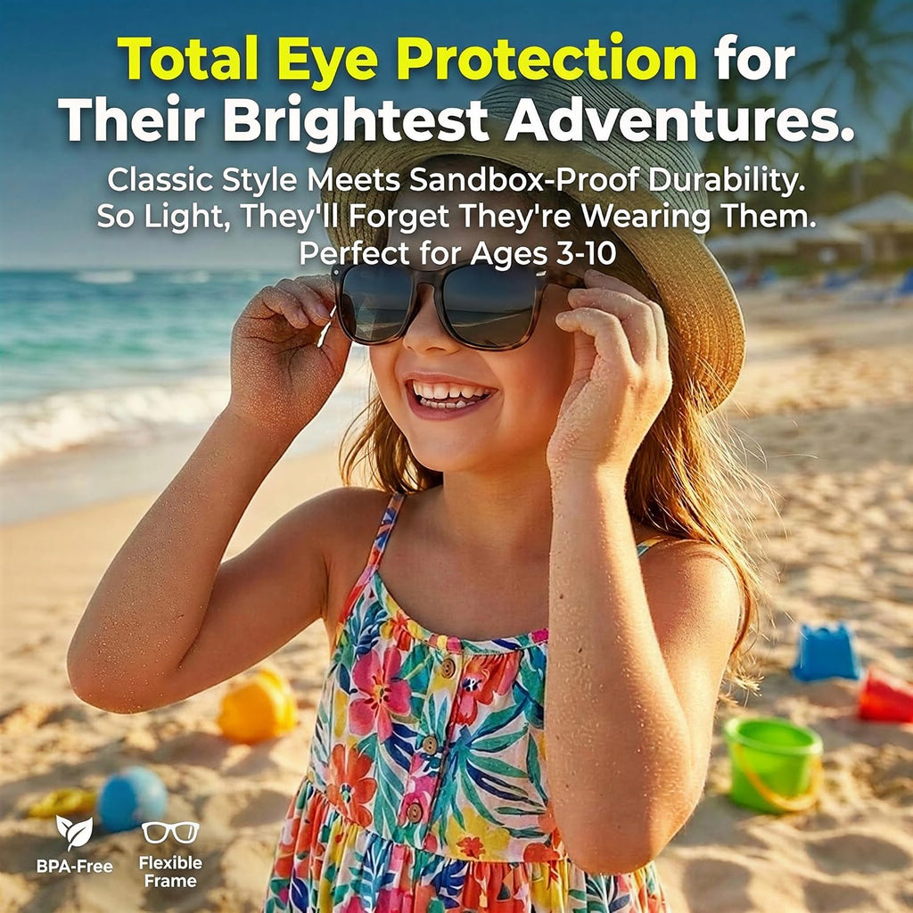 Polarized Kids Sunglasses UV400 for Toddler Girls Boys