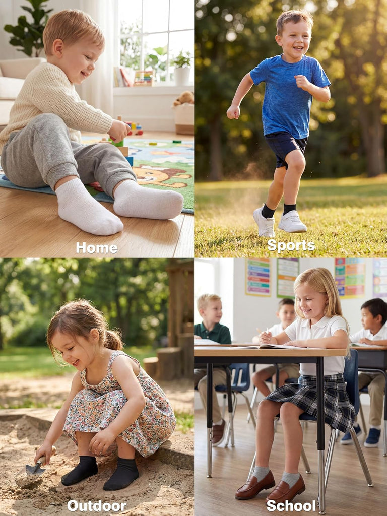 25 Pairs Kids' Socks Low Cut Socks Half Cushion Sport