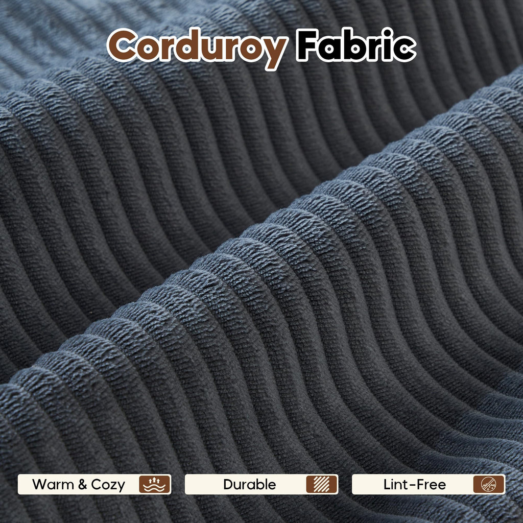 59" Convertible Floor Sofa Bed, Boneless Couches, Grey