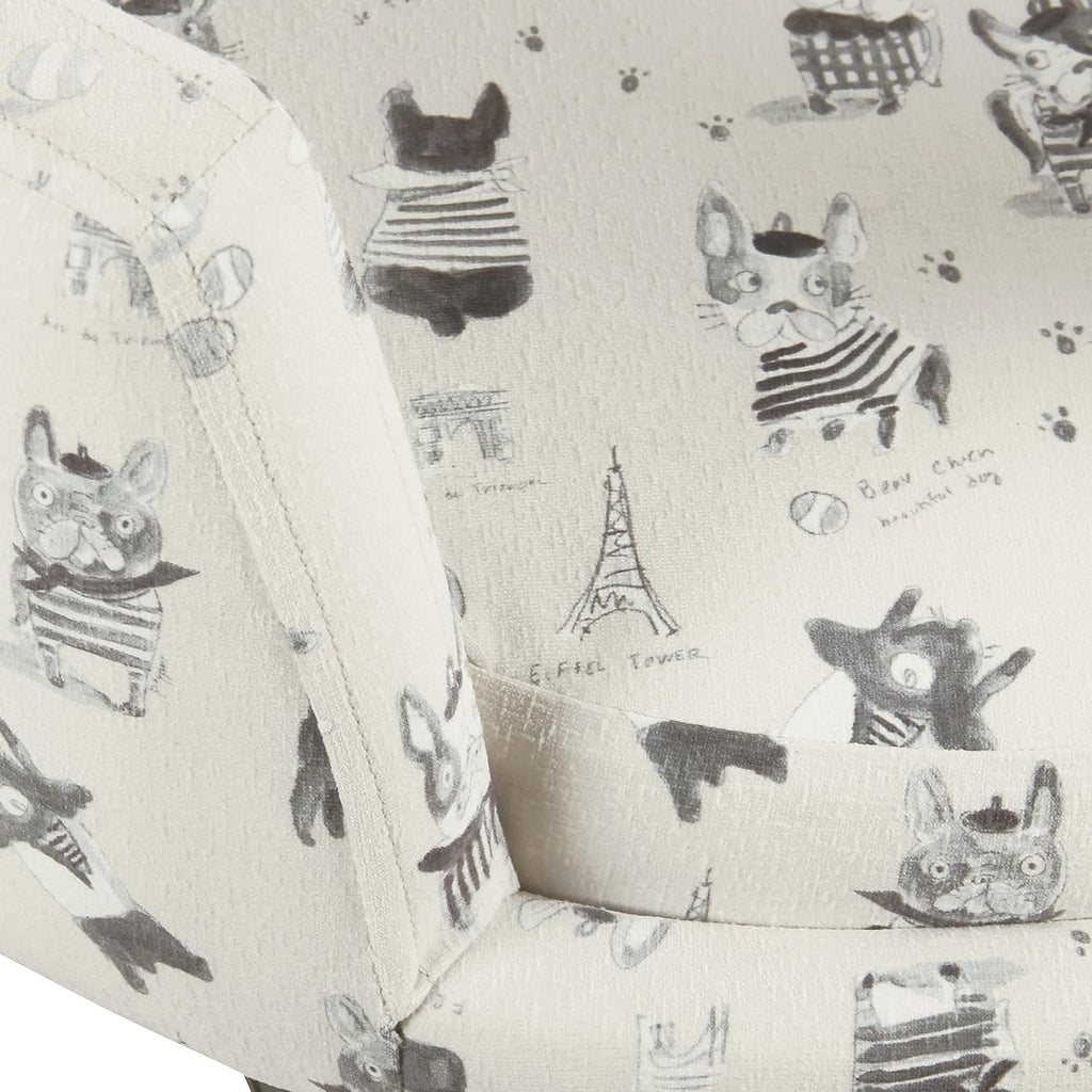 Home Decor | Upholstered Curved Pet Bed | Luxury Cat & Dog Beds & Furniture | Round Pet Bed Created with Stain