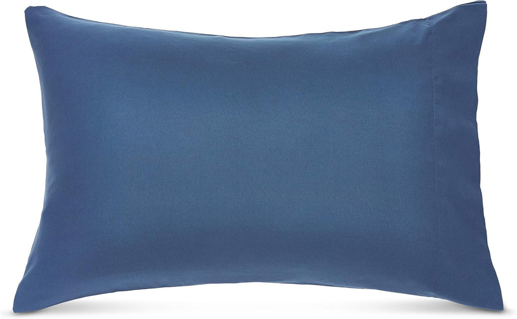 Twin/Twin XL Comforter Set with Sheets, 5-Piece Blue Calvin Striped Bedding, Lightweight Microfiber Bed-in-a-Bag