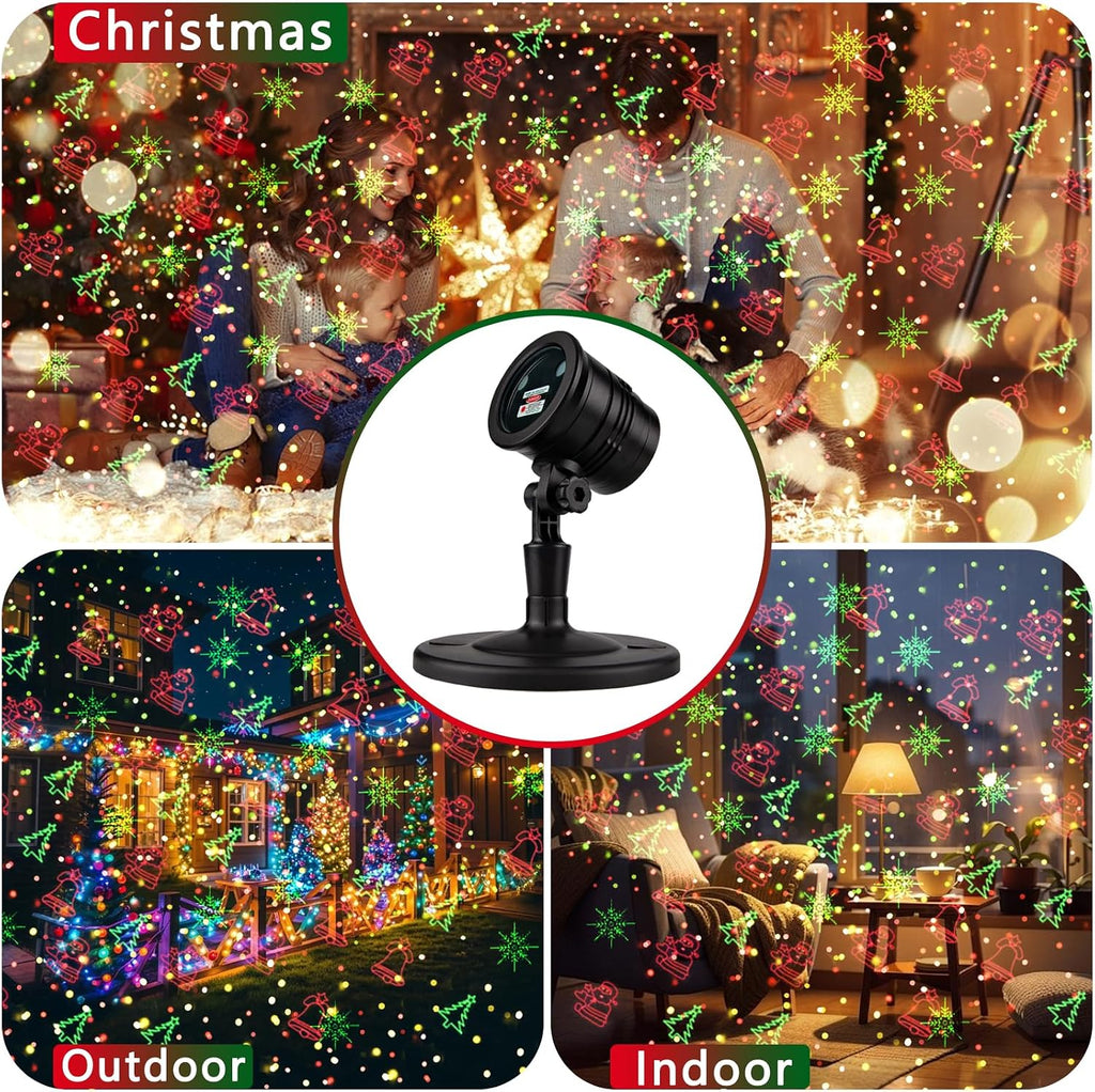 Laser Christmas Projector Lights Outdoor: Waterproof Outdoor Christmas Decorations Laser Light, Projection Christmas