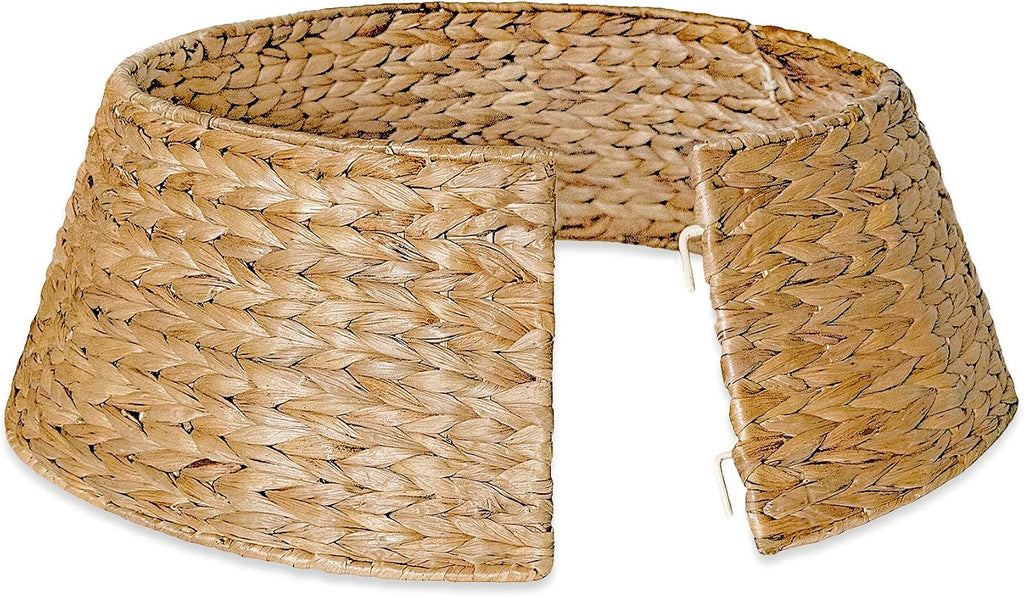 Christmas Tree Collar Woven Seagrass 24" - Rustic Handwoven Holiday Tree Base Cover, Durable & Stylish Alternative to