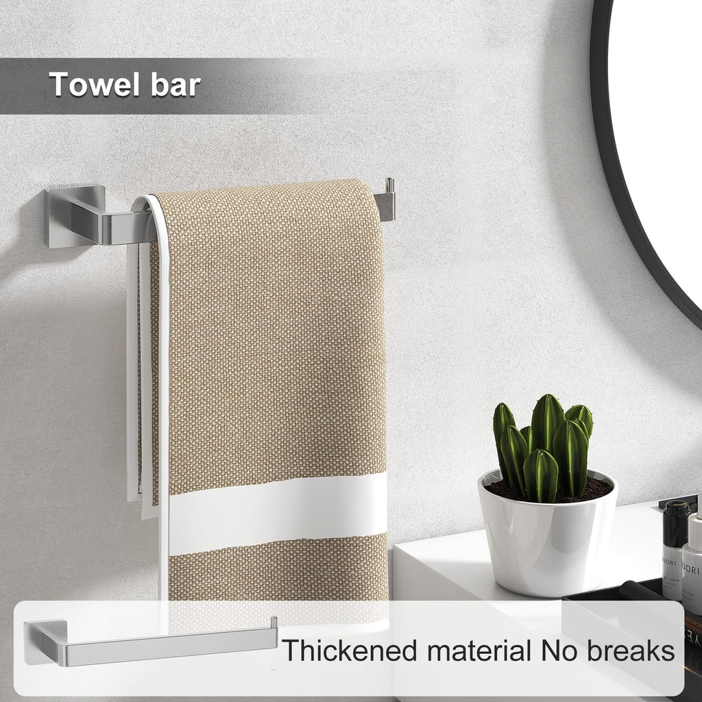 Toilet Paper Holder Collision Avoidance Towel Racks Thickened Material 304 Stainless Steel Towel Rack 10-Piece Towel