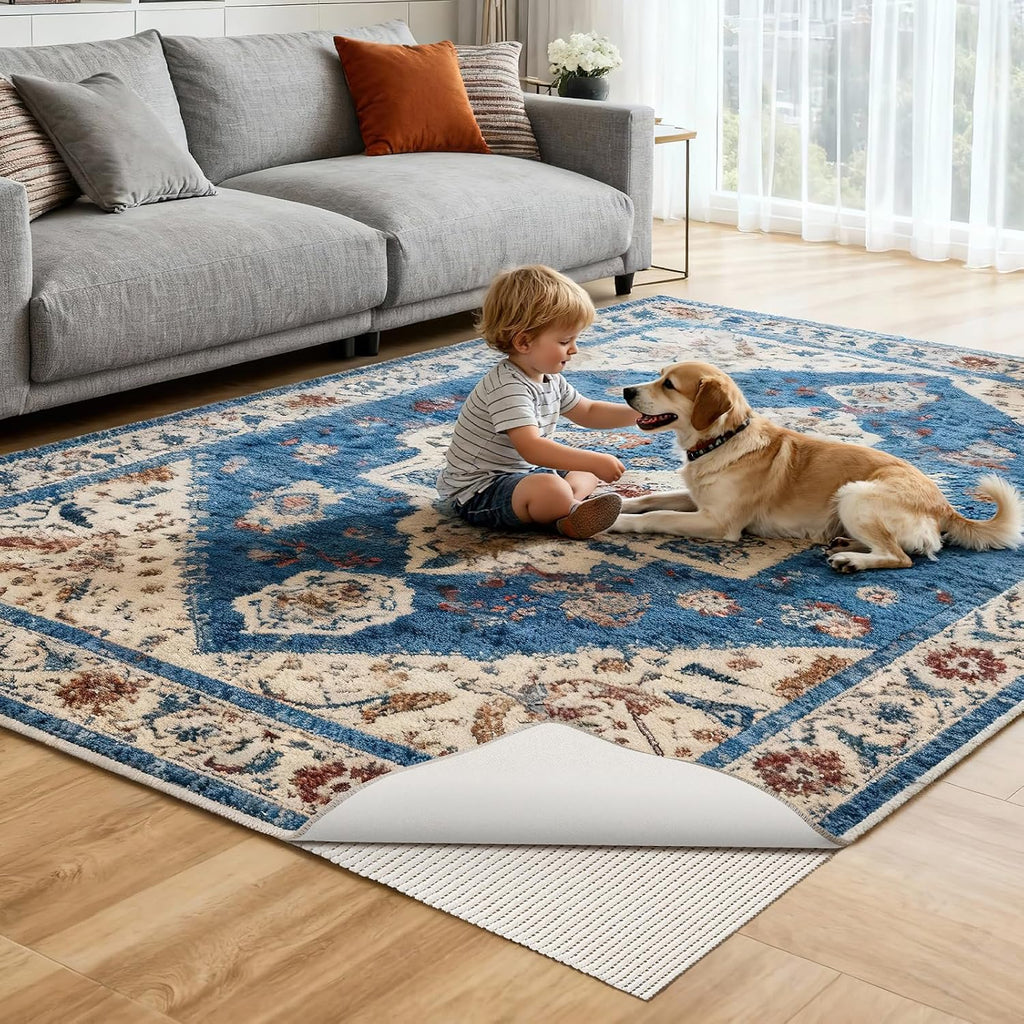 Non-Slip Rug Pad 9x12 FT, White - Set of 108