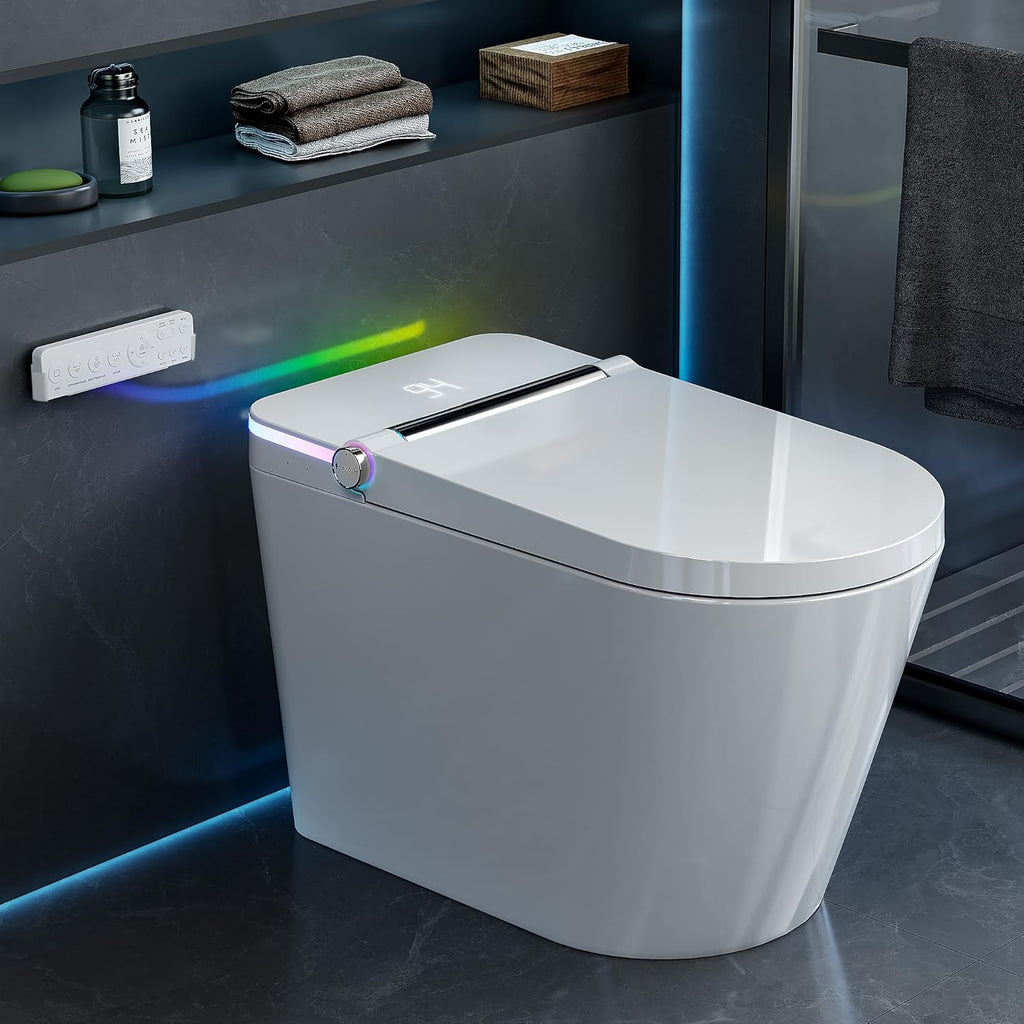 Smart Toilet with Bidet Built In, Heated Seat, Warm Water Wash & Dryer