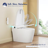 Smart Toilet, Eridanus One Piece Tankless Toilet with Bidet Built in, Foot-Sensor, Off-Seat Auto Flush