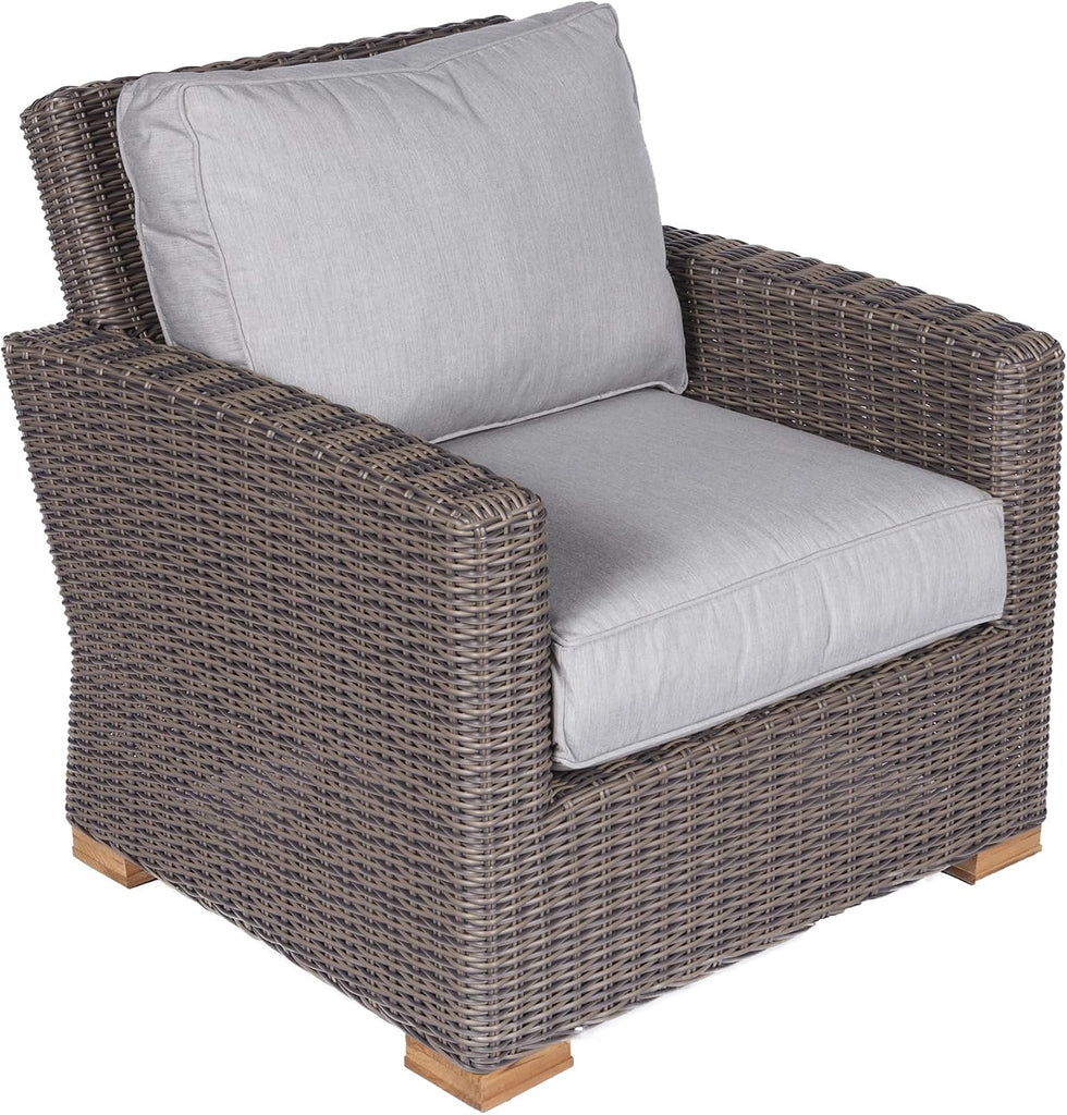 Sanibel Club Teak Chair, Granite