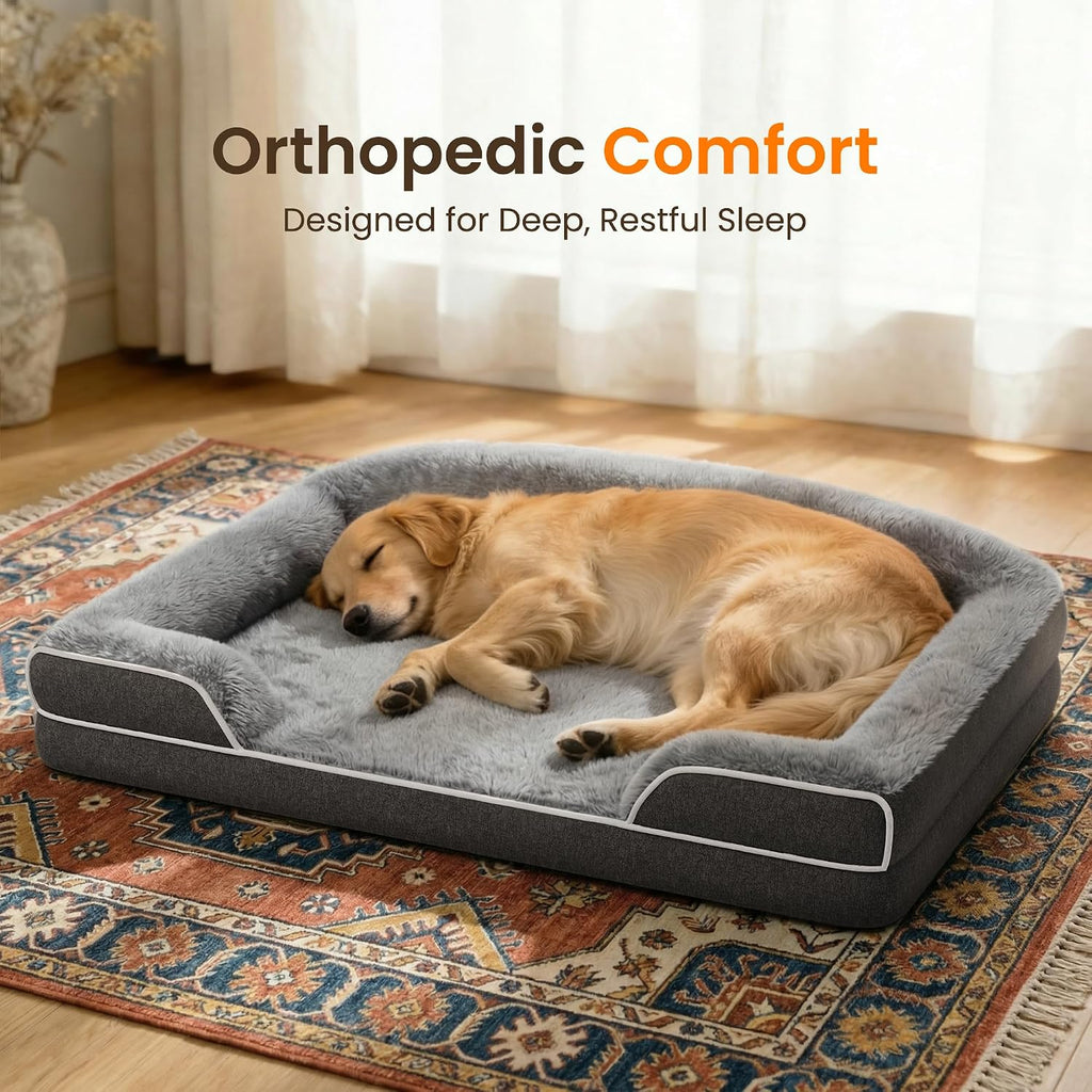 Orthopedic Dog Bed for Extra Large Dogs, XL Dog Couch Bed